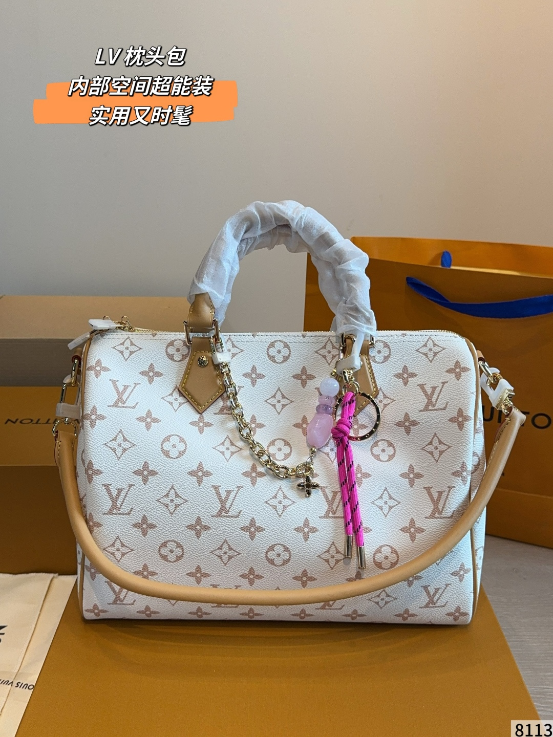 LV Speedy Soft 30 Handbag Monogram Canvas Cowhide